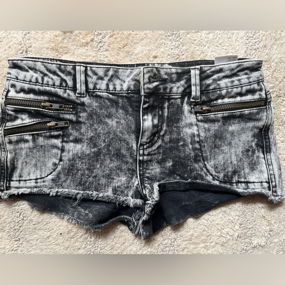 Topshop moto low-rise shorts
